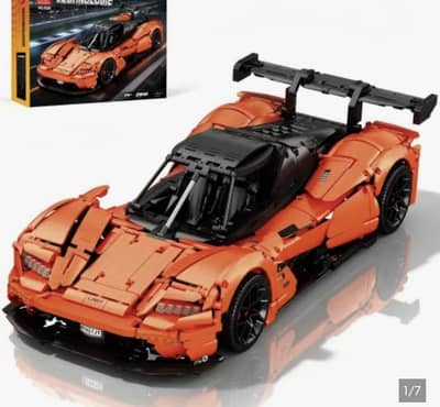Technic orange hypercar blocks