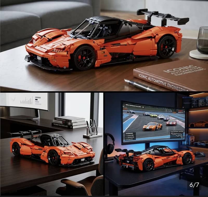 Technic orange hypercar blocks 4