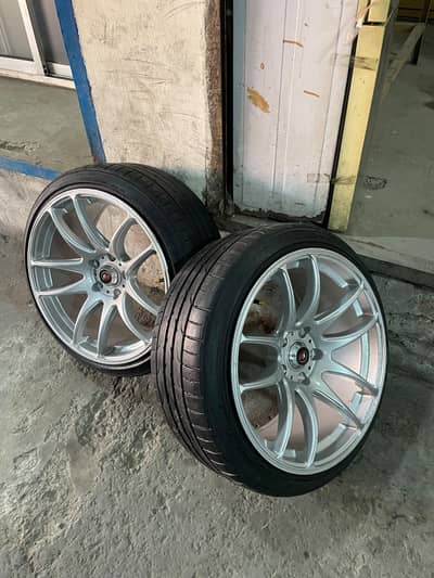 Work CR 18 Inch Rims 5 Nut 114 PCD staggered