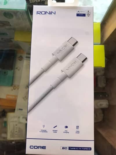 100% Original Ronin R-2040 Premium Type-C to Type-C Cable