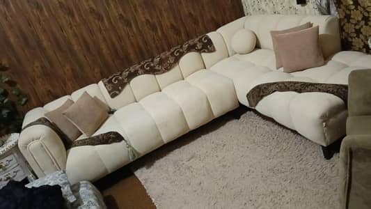 L shape brand new 2 days used sofa for sale