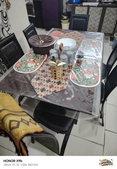 dining table with 6 chair for sale urgent