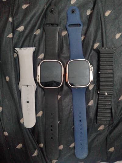 Smart watches with mobile phone cover.