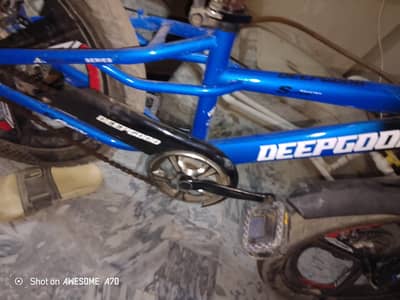 best cycle blue colour and alloy ram and stem and double disc brake