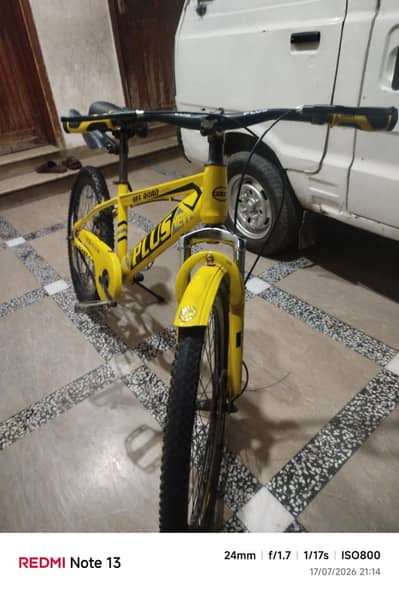 Plus company bicycle colour yellow  urgent sale