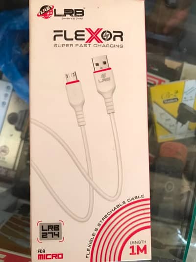 Flexor LRB274 Micro-USB Fast Charging & Data Cable - High-Speed