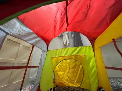 Whatsapp number 03087765955 kids tent house 2ya3 years use