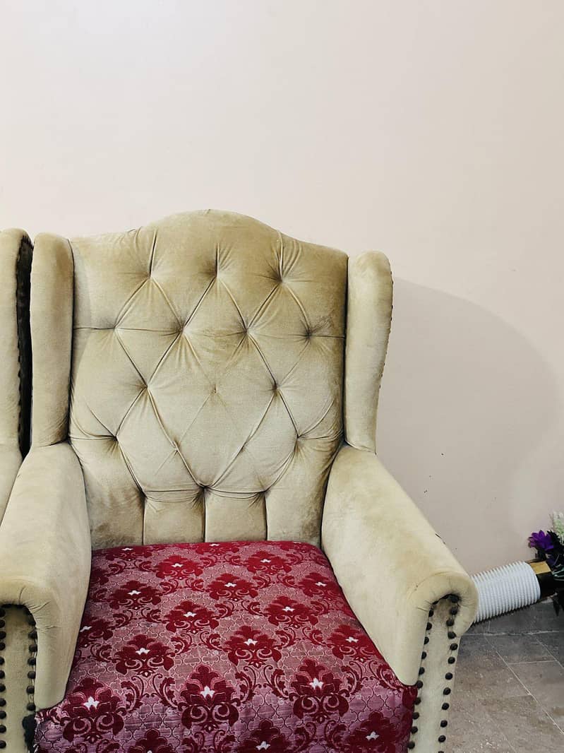 WOODEN SOFA SET < SOLID SOFA SET , SOFA SET , 2