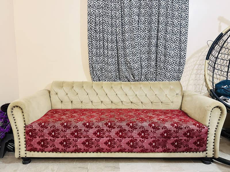 WOODEN SOFA SET < SOLID SOFA SET , SOFA SET , 3