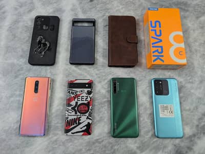 OnePlus 8, Pixel 6a, Tecno Spark 8c, Realme 5i PTA Approve