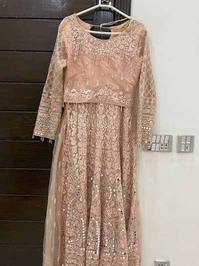 Fancy maxi with trouser and dupata