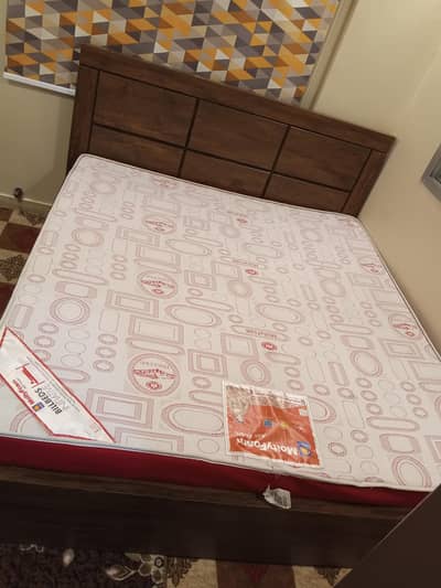 wooden bed
