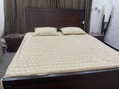 Double Bed with Mattress For Sale