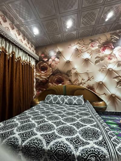 Wooden Bed for Sale – Good Condition