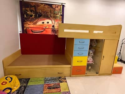 Kids bunk bed WITHOUT MATTRESS