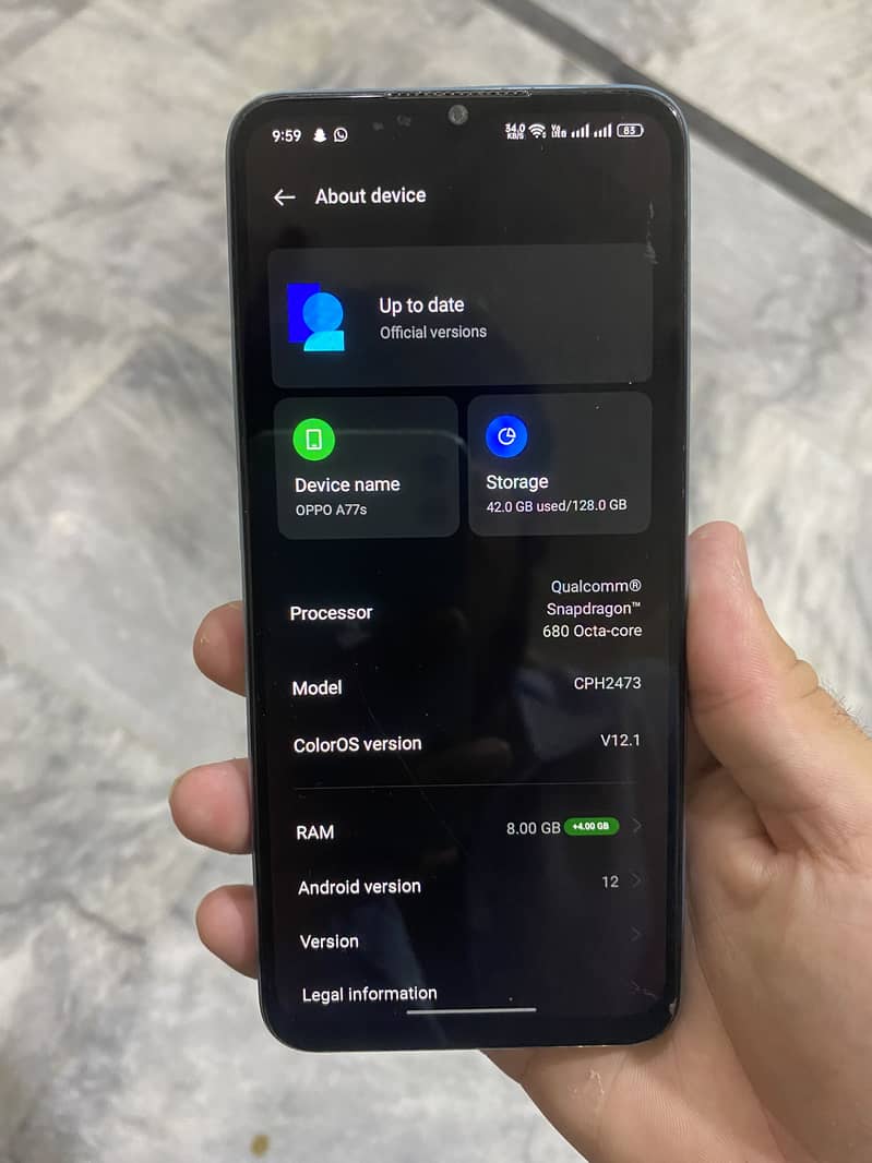 OPPO A77s 3