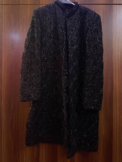 New Sherwani with kula shawl