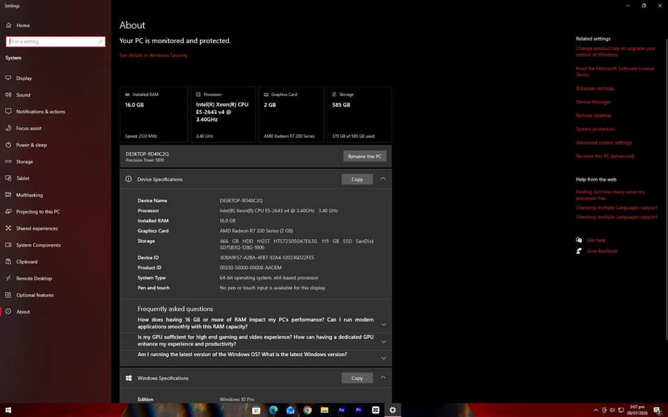 Intel(R) Xeon CPU E5-2643 0