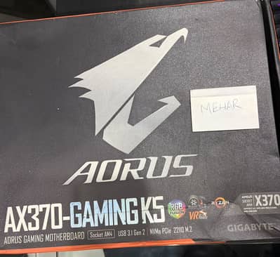 Ryzen 3600 + AX370 Arous Gaming K5 + Corsair Veng Pro white RGB 8+8