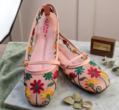 Brand New Designer Ladies Khussa / Flat Shoes - Casual & Party Wear