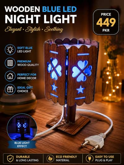 Premium Wooden LED Lights Lamp
