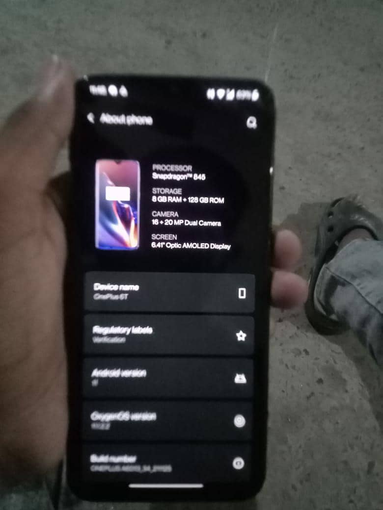 One Plus 6T 7