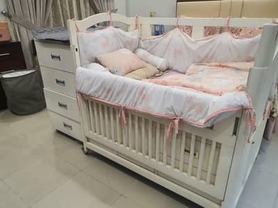 Baby Cot and Changing Area