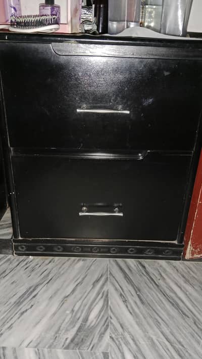 low profile bad with two side tables and mattress for sale