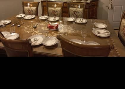 Dining table with 8 chairs