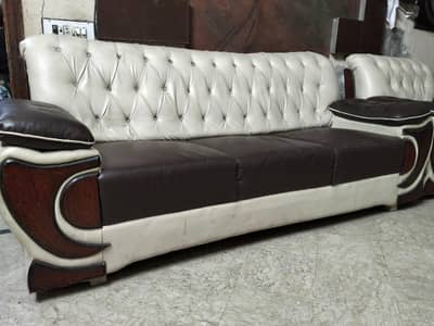 6 seater leather sofa set