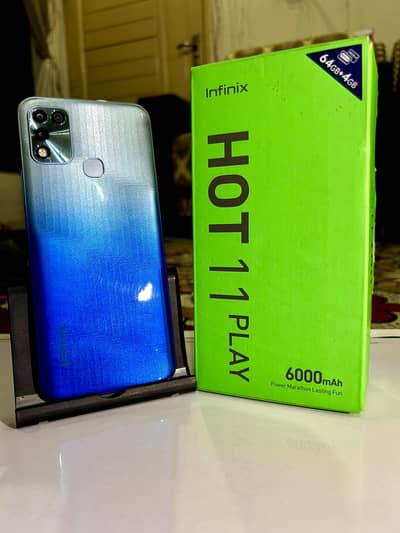 Infinix Hot 11 Play 4GB RAM 64GB Storage with Box & Original Charger