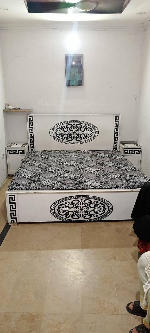 bed with side tables 2