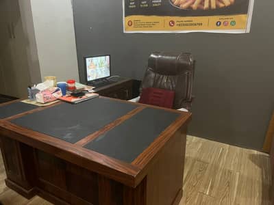 Office Table, Executive Chair & 5-Seater Sofa for Sale