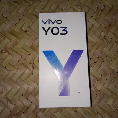 Vivo Y03 used like new condition 10 by 10 best battery timing 4 +4 64