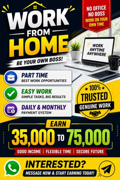 Work Form Home with zero investment