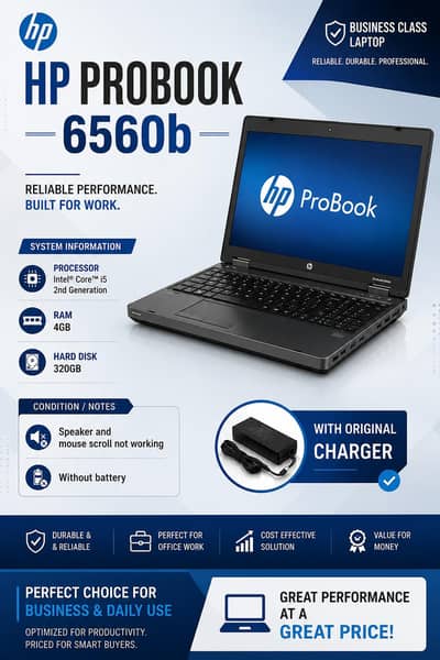 Sale For HP Probook 6560b Laptop