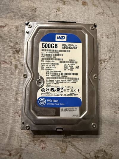 WD Blue 500GB PC Hard Drive
