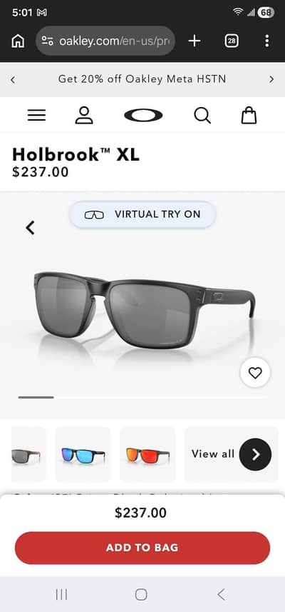 Original Oakley Holbrook XL – With Box & Case