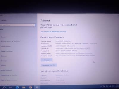 ho Compaq laptop 4 gb ram 128 ssd hea