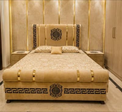 bed , side table , dressing table mattress r diwaan
