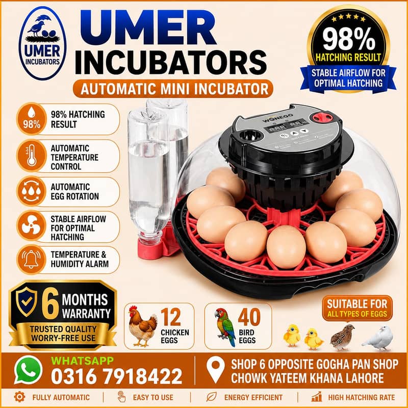 Automatic Egg Incubator | Egg Hatching Machine | Incubator | Brooder 4