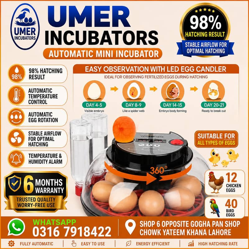 Automatic Egg Incubator | Egg Hatching Machine | Incubator | Brooder 5