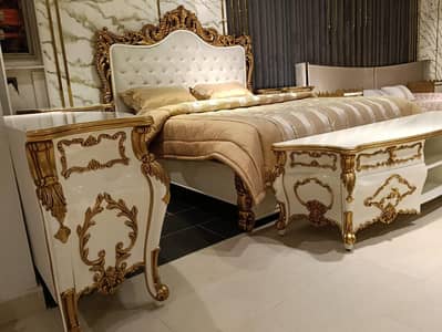 wood bed set