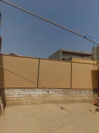 green net shade  railing parday
