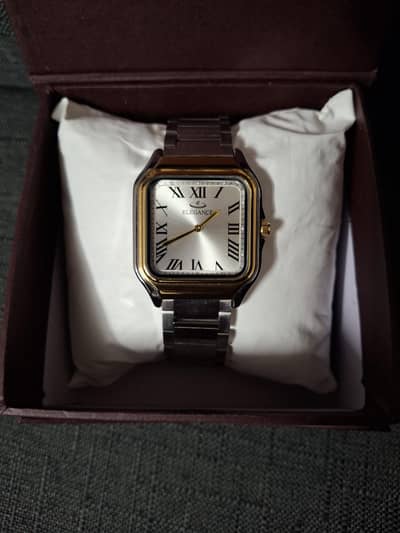 Elegance square dial wrist watch ⌚