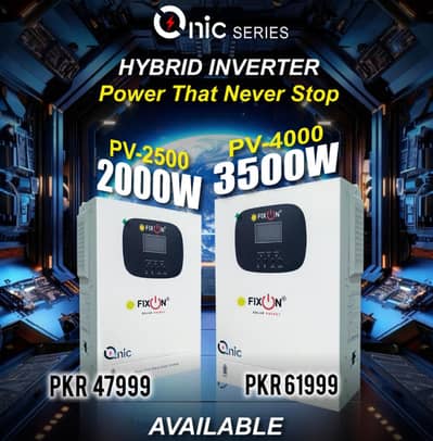 Fix on battery, fix on inverter, solar installation