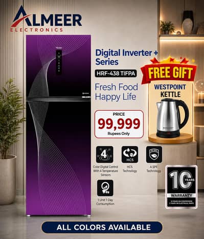 Haier Refrigerator Model no 438IF Inverter Series