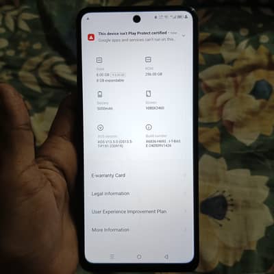 8+8gb ram 256gb storage p t a official approved
