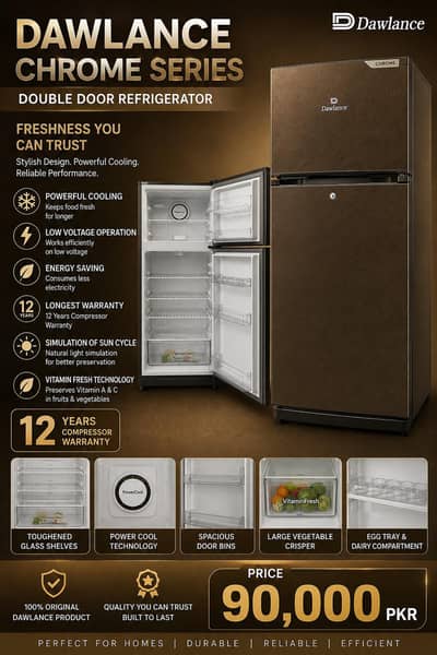 Dawlance VitaminFresh Chrome Refrigerator