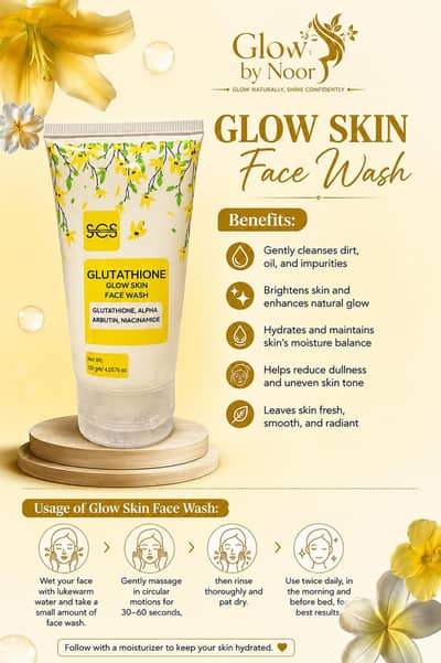 SCS organic Face wash . titkok/Instagram: glow_by_noor_10